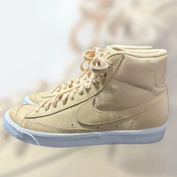 Women’s Nike Blazer Mid PRM MF Tan/White Size 9.5 - Picture 5 of 9